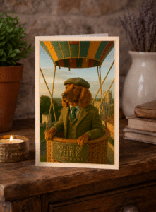 Close-up of A Paws in York Cocker Spaniel artwork showing premium print quality