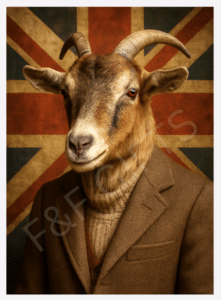 Baron von Bleat sheep wall art print