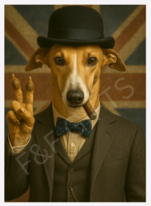 Captain Swift Whippet wall art print