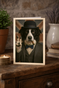 Close-up of Field Marshal Collie Border Collie wall art
