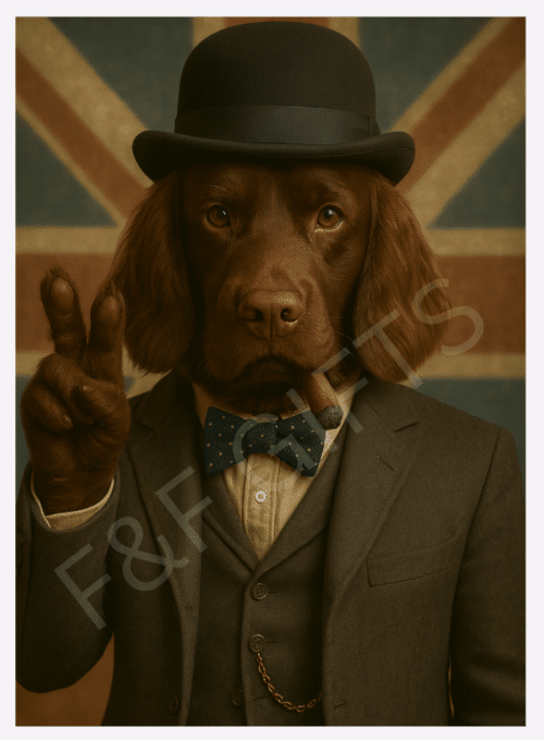 Lord Chestnut Chocolate Cocker Spaniel wall art print