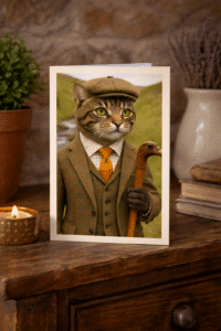 Close-up of Lord Tabbyton tabby cat wall art