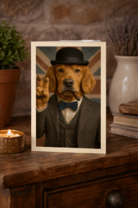 Close-up of Major Goldie Golden Cocker Spaniel wall art
