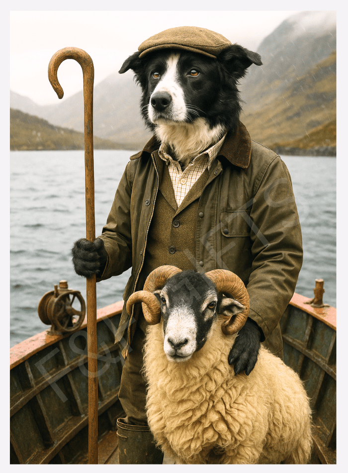 The Shepherd's Voyage countryside wall art print