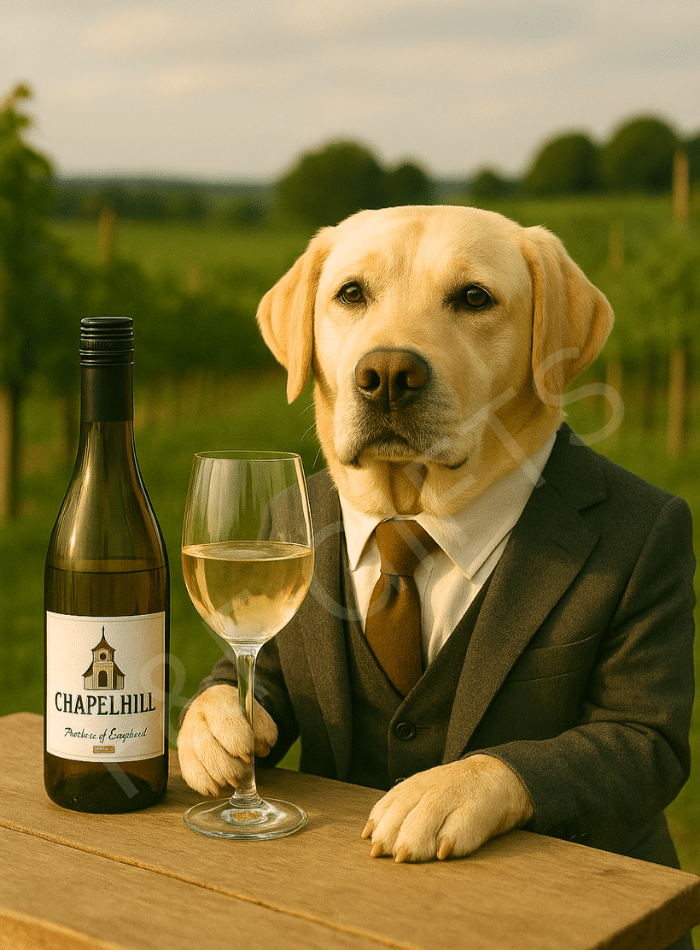 The Sommelier's Choice Golden Labrador wall art print