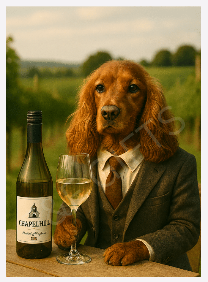 The Vineyard Gentleman Cocker Spaniel wall art print